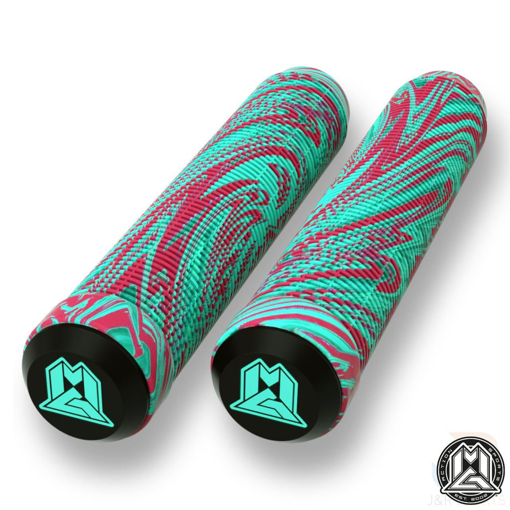 Madd Gear Mgp 180Mm Grind Grips - Swirls - Teal/Red - Skatewarehouse.co.uk