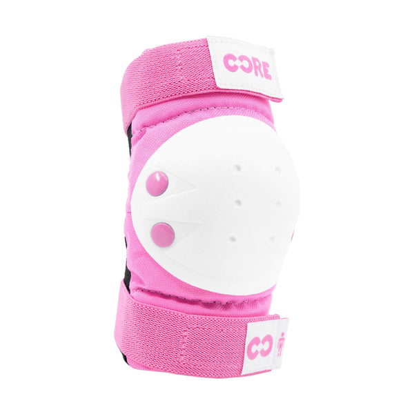 CORE Protection Junior Triple Pad Set (Knee / Elbow / Wrist) + Carry Bag - Pink - Skatewarehouse.co.uk