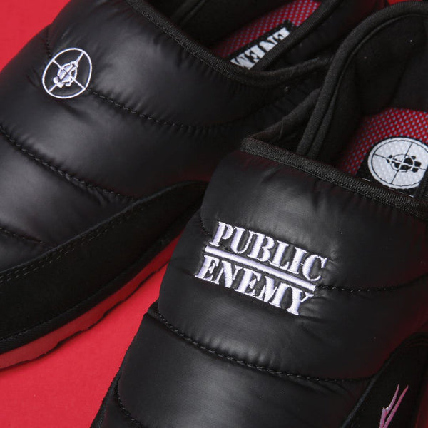 Lakai x Public Enemy Owen Slippers Nylon Shoes - Black - Skatewarehouse.co.uk