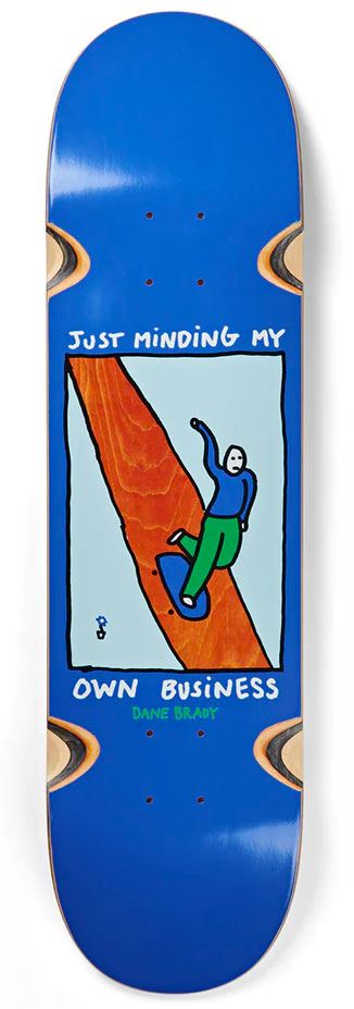 Polar Skate Co. Dane Brady Just Minding My Own Business x Venom Skateboards Core Custom Complete Skateboard - 8.0