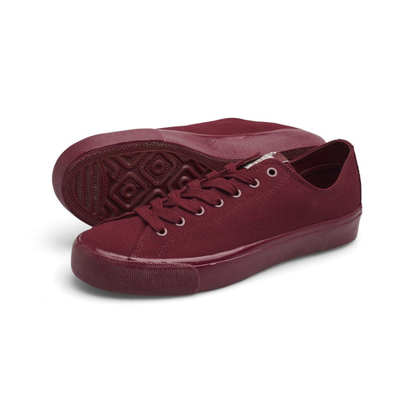 VM003 Canvas LO (Full Oxblood) Shoes - UK 7
