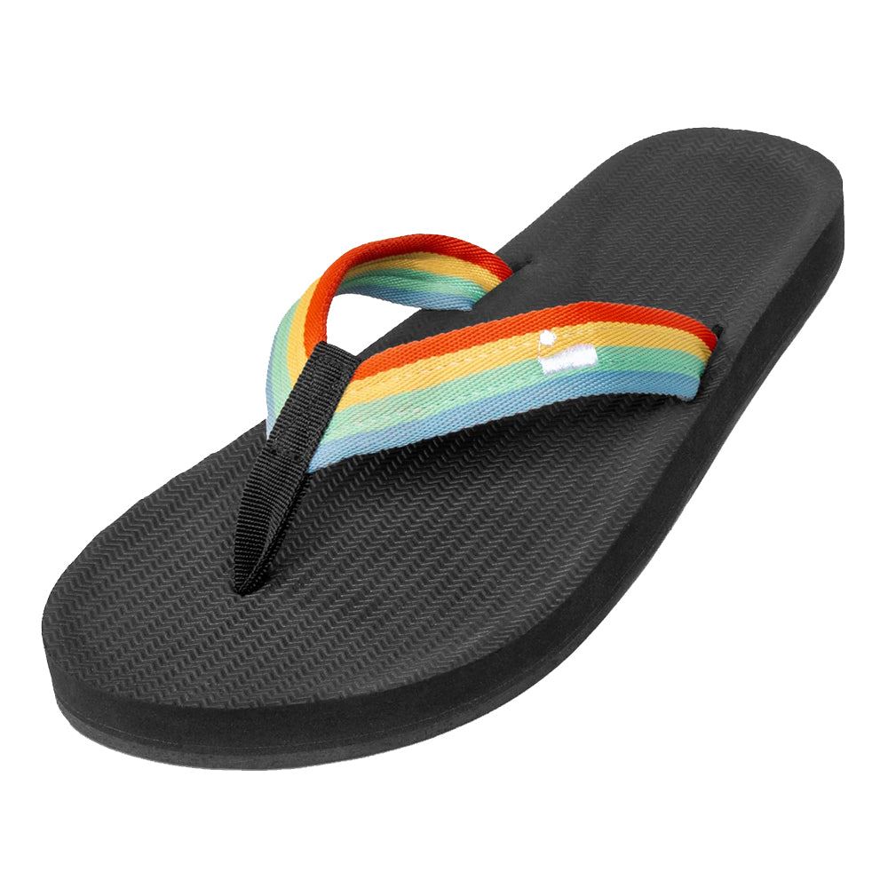 Indosole - Mens Flip Flops - Easy Living - Rainbow Shoes