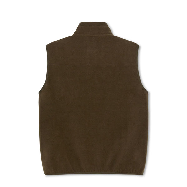Polar Skate Co Basic Fleece Vest (Brown) - L