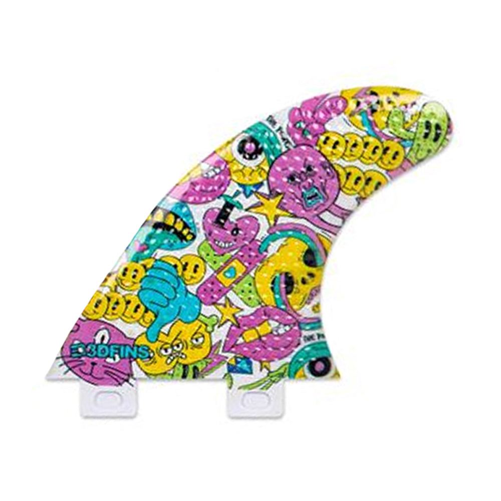 3D Fins - All Rounder Thruster - Small - Fruit Loops (FCS1 / Futures)