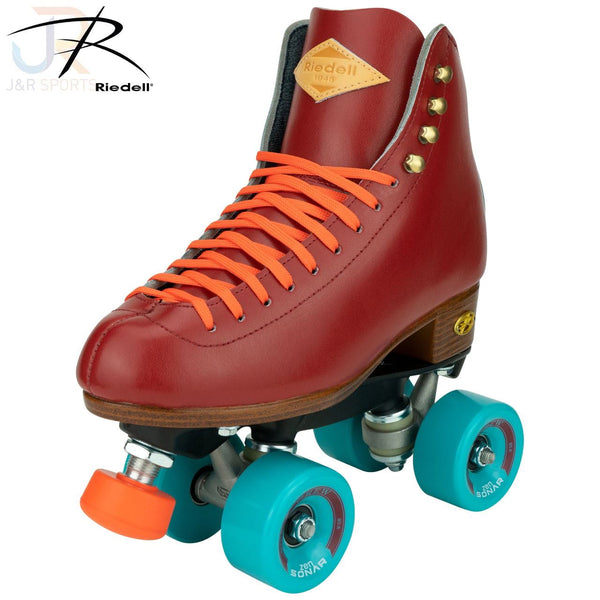 Riedell Crew Crimson Red Quad Skates - Skatewarehouse.co.uk