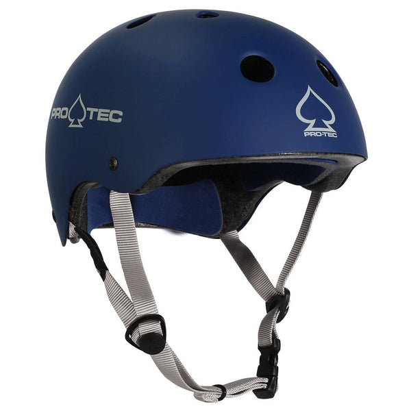 Pro-Tec Helmet Classic Cert - Matte Blue - Skatewarehouse.co.uk