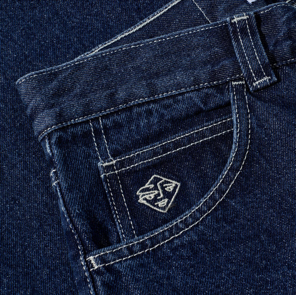 Polar Skate Co 89 Pants (Dark Blue w / White Stitching)