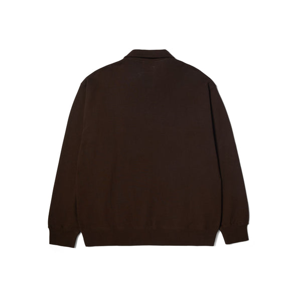 HUF Slate Quarter Zip Fleece (Espresso) - S