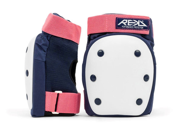 REKD Heavy Duty Triple Pad Set - Blue / Pink - Skatewarehouse.co.uk