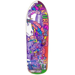 New Deal Adventures of Jusin Girard HT Neon Skateboard Deck - 9.72"