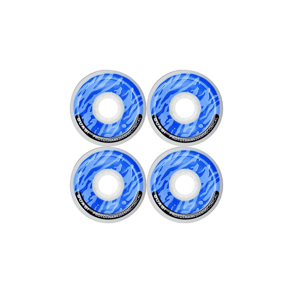 Quasi P-Thane Conical Shape (Blue) Skateboard Wheels - 56mm