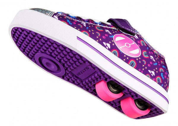 Heelys X2 Snazzy X2  - Purple / Multi / Rainbow - Skatewarehouse.co.uk