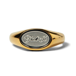 HUF Fuck It Signet Ring (Gold) Skateboard Deck - 7.0"