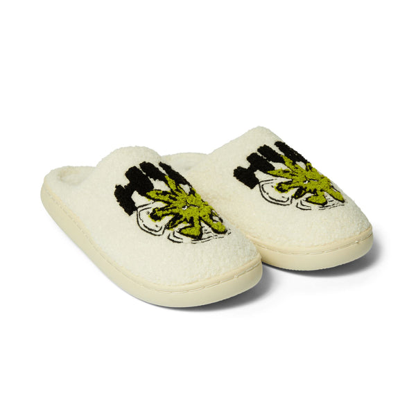 HUF Snow Angel Fuzzy Slipper (Natural) Accessories - M