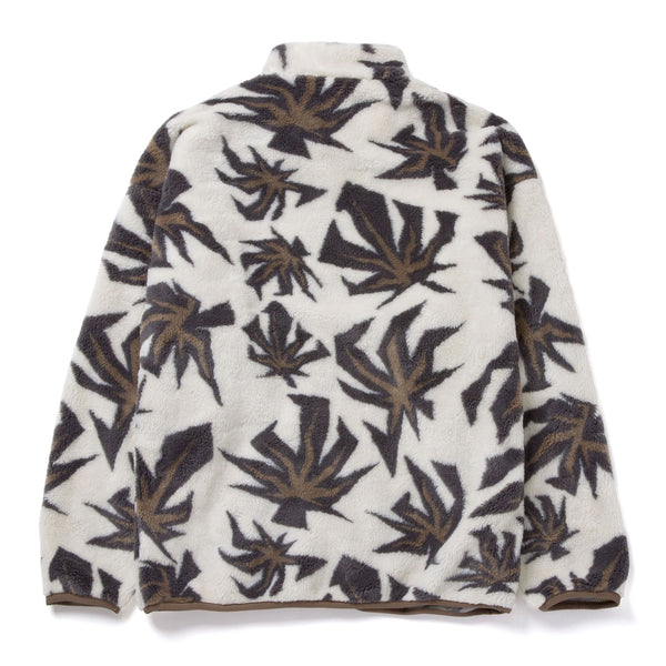 HUF Lowell Jacquard Sherpa Zip (Natural) Accessories - XL