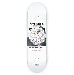 5Boro Flower Seed White Skateboard Deck - 8.5"