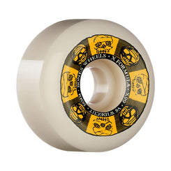 BONES Black & Gold X-Formula 99a V6 (Wide-Cut) Skateboard Wheels - 56mm