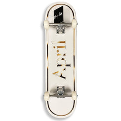 April Skateboards OG Logo Gold / White Complete Skateboard - 8.0"