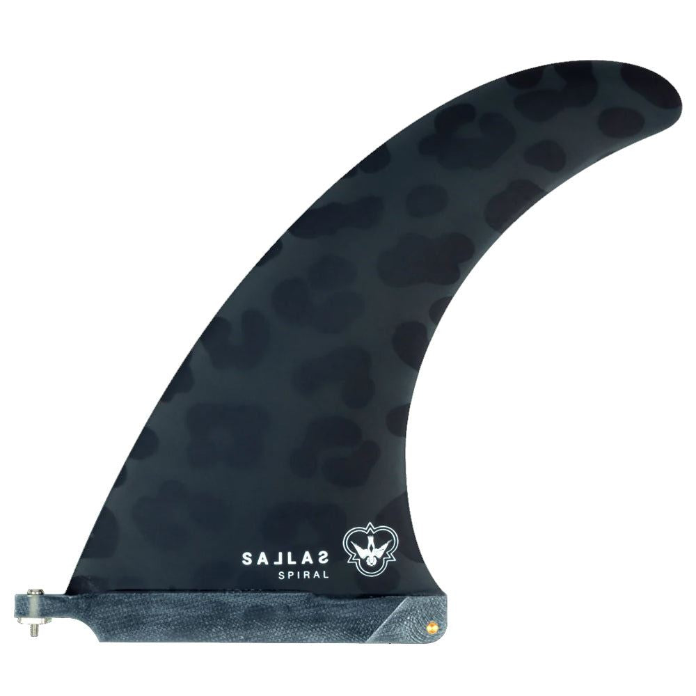 Flying Diamonds - Kai Sallas - Spiral - Black Leopard Surfboard Fins - 9.5"