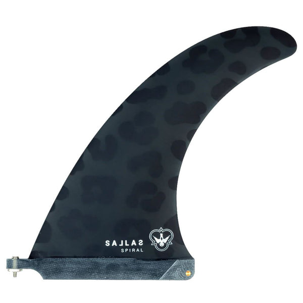 Flying Diamonds - Kai Sallas - Spiral - Black Leopard Surfboard Fins - 9.5"