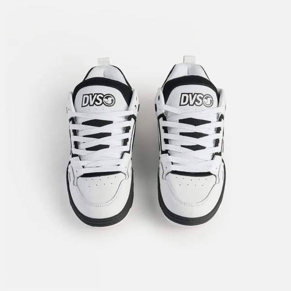 DVS Comanche Skate Shoes White Black - Skatewarehouse.co.uk
