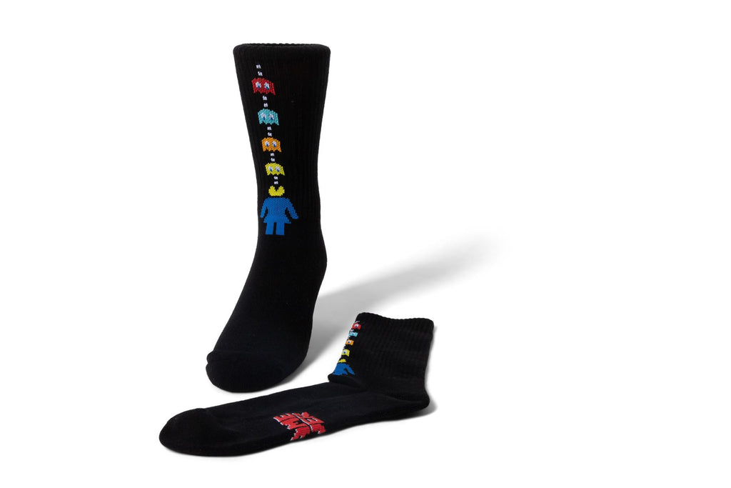 Girl Pac-Man Game Over Socks Black
