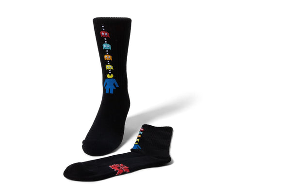 Girl Pac-Man Game Over Socks Black