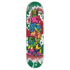 StrangeLove Holiday Bears (Green Tie Dye) Screen Printed x (WB: ) Sean Cliver Skateboard Deck - 8.5" - Skatewarehouse.co.uk