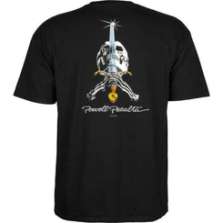Powell Peralta Skull and Sword Tee Black - Skatewarehouse.co.uk