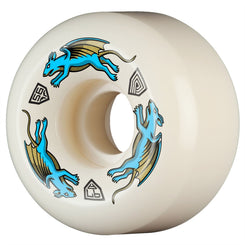 Powell-Peralta Dragon Formula • Nano Rat • 56mm x 36mm • 97A • AV6 • Off White / Blue Skateboard Wheels