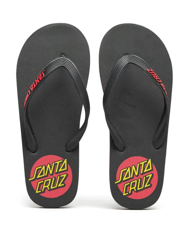 Santa Cruz Thong Classic Dot - Black - Skatewarehouse.co.uk