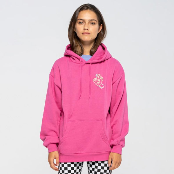 Santa Cruz Womens Hood Hand In Colour Chest Hood - Pink Guava - Skatewarehouse.co.uk