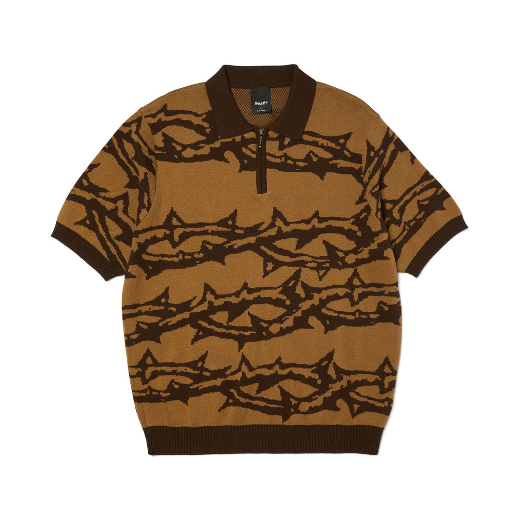 HUF Fantasies Knit Ss Top (Brown)