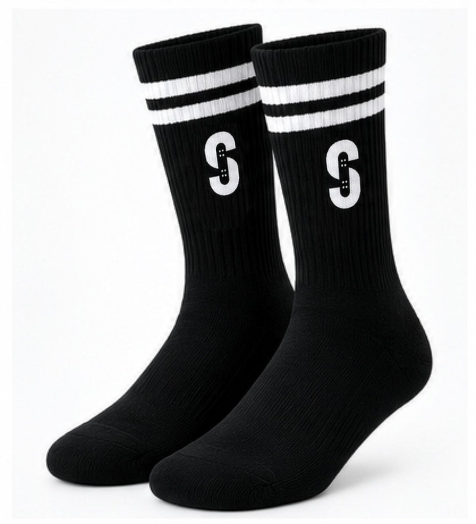 Skatewarehouse Crew Sock - Black