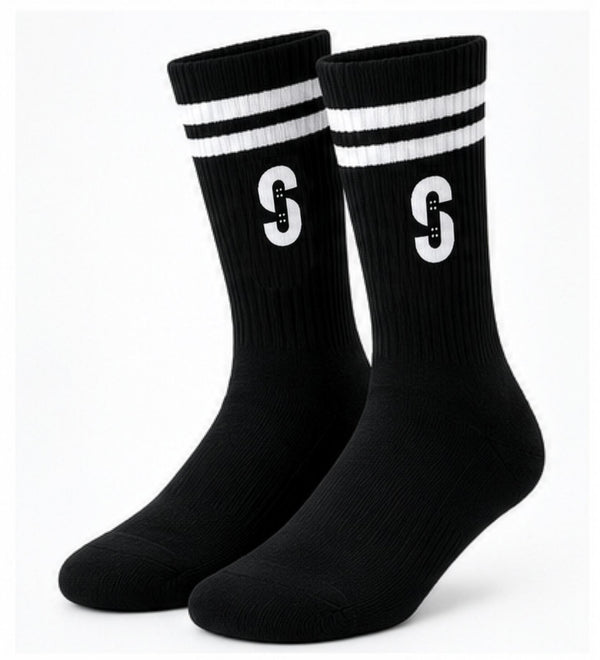 Skatewarehouse Crew Sock - Black