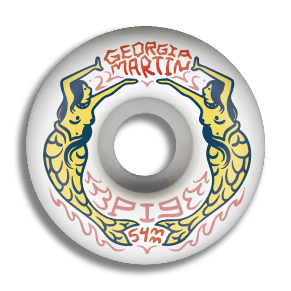 Pig Georgia Martin 'Mermaid' / 99A Skateboard Wheels - 54mm