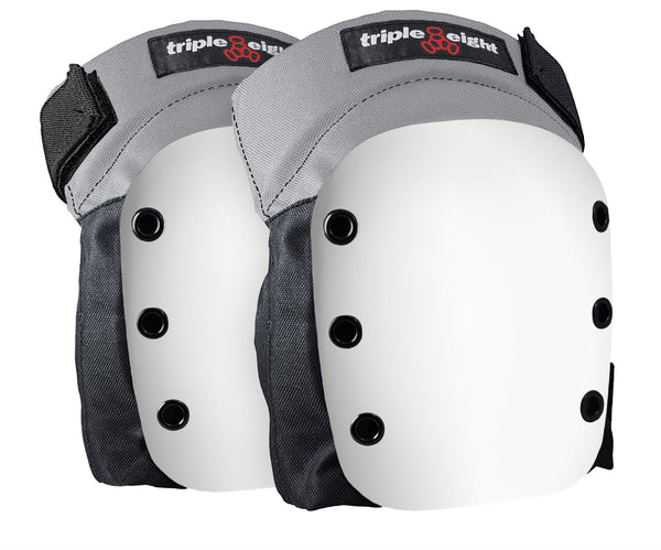 Triple Eight Street Knee Pad Blk/Wht - Skatewarehouse.co.uk