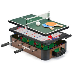 Toyrific 20" 3 In 1 Games Table - Dark Brown