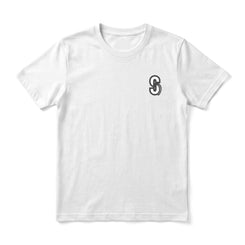 Skatewarehouse Mini Logo T-Shirt - White - Skatewarehouse.co.uk
