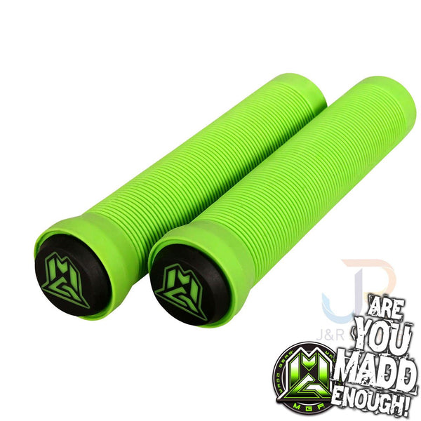 Madd Gear Mgp 150Mm Grind Grips W Bar Ends - Green - Skatewarehouse.co.uk