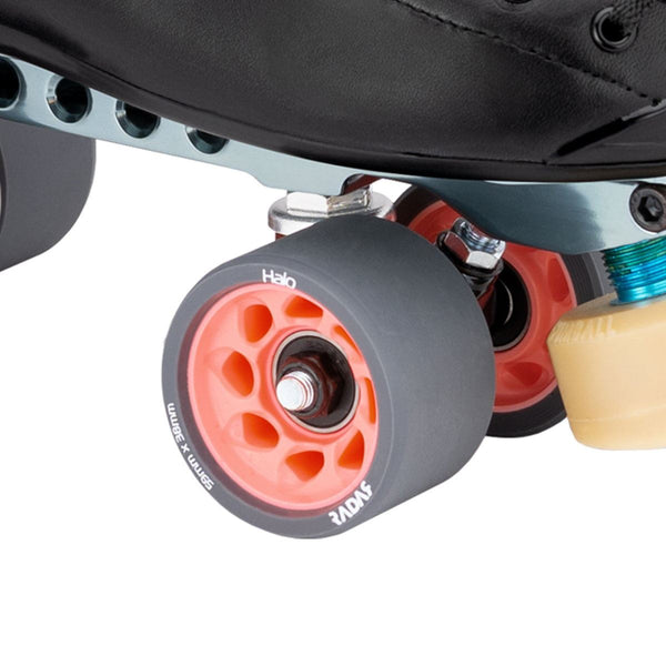 Antik AR2 Derby Quad Skates - Black with White Accents Fit
