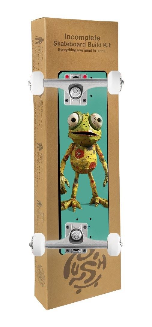 Push Frogster FP Incomplete Teal x Venom Custom Complete Skateboard - 7.75