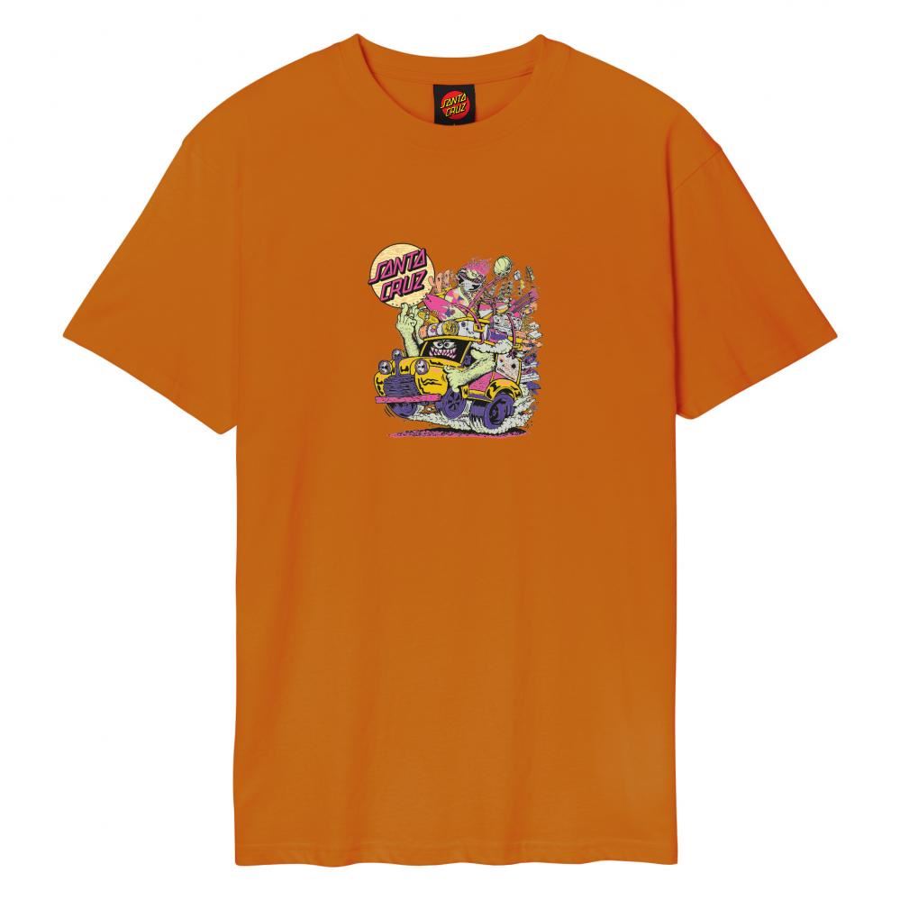 Santa Cruz T-Shirt Johnson Beast Wagon T-Shirt - Amber - Skatewarehouse.co.uk