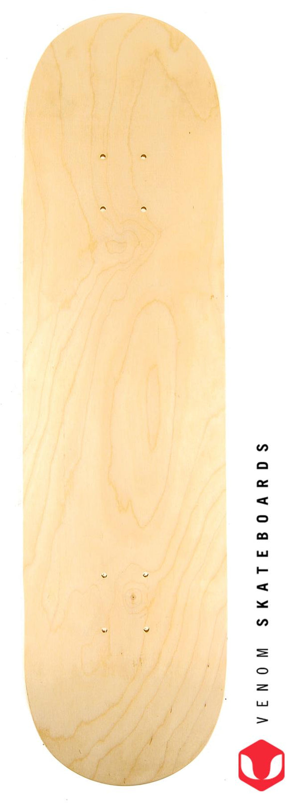 Venom Skateboards Blank Plain Art Deck Naturel Non Verni - 8.0