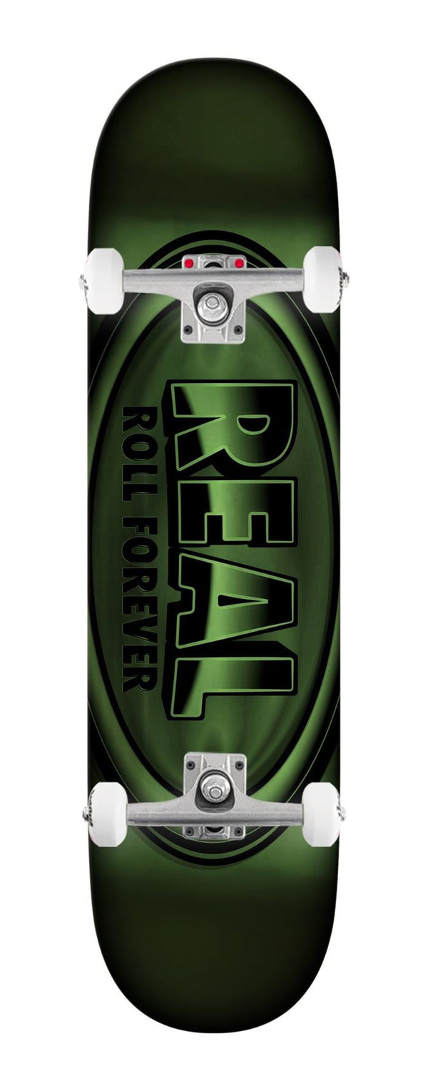 Real Dbx Team - Oval - Full (Green) x Venom Custom Complete Skateboard - 8.5
