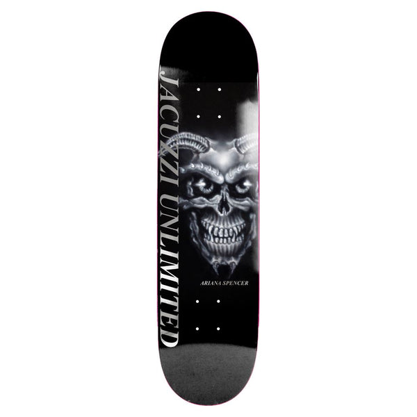 Jacuzzi Unlimited Ariana Spencer Demon EX7 Black Skateboard Deck - 8.25
