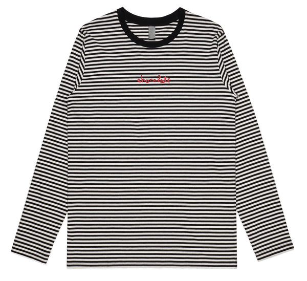 Chocolate Chunk Long Sleeve Tee Black Natural - Skatewarehouse.co.uk