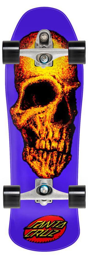 Santa Cruz Street Creep Reissue x Carver Custom Surf Skate Skateboard C7 - 10.0