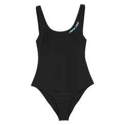 Santa Cruz Womens Bodysuit Strip Bodysuit Black - 10 - OUTLET - Skatewarehouse.co.uk