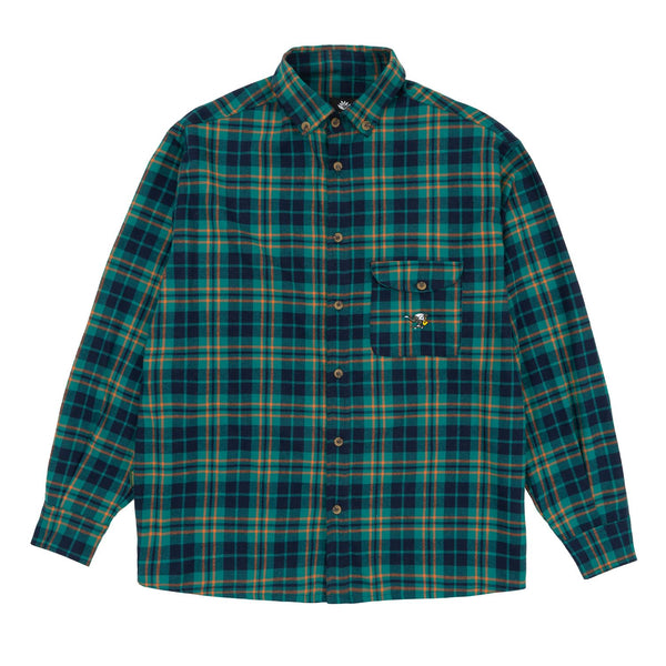 Magenta Jazz Flannel Shirt Green - Skatewarehouse.co.uk